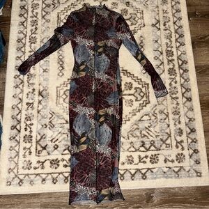 Mesh Long Sleeve fashion nova Dress